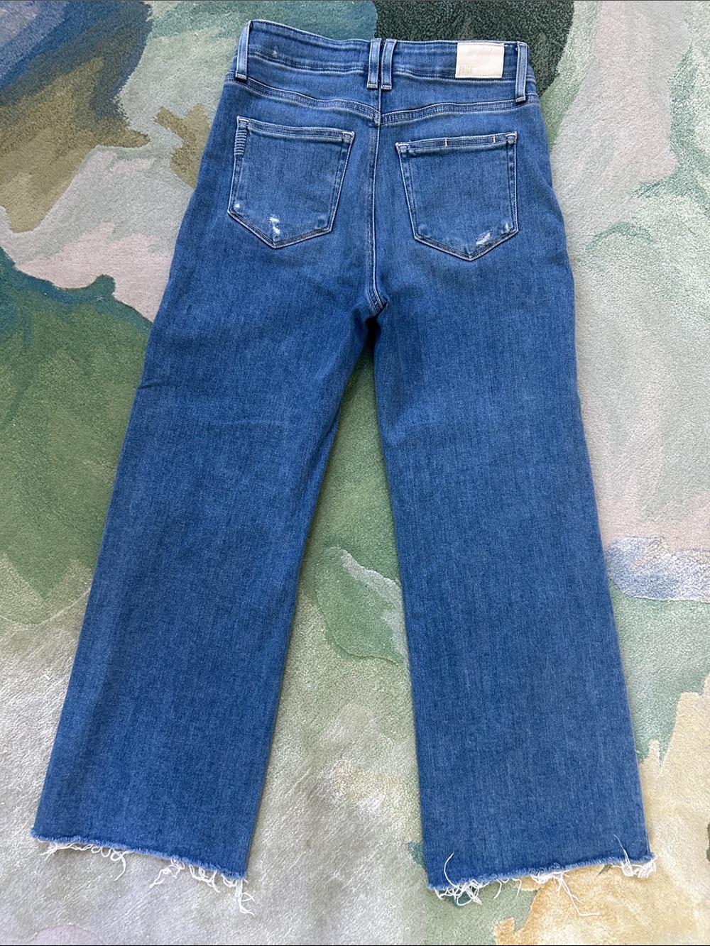 PAIGE Anessa Wide Leg Jeans in Light Blue Denim - Picture 5 of 8